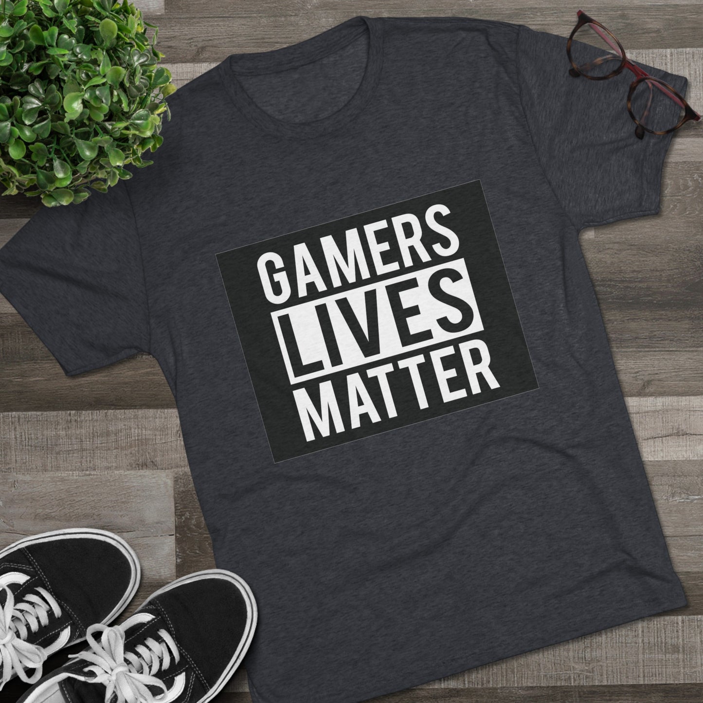 Gamers Lives Matter - Unisex Tri-Blend Crew Tee