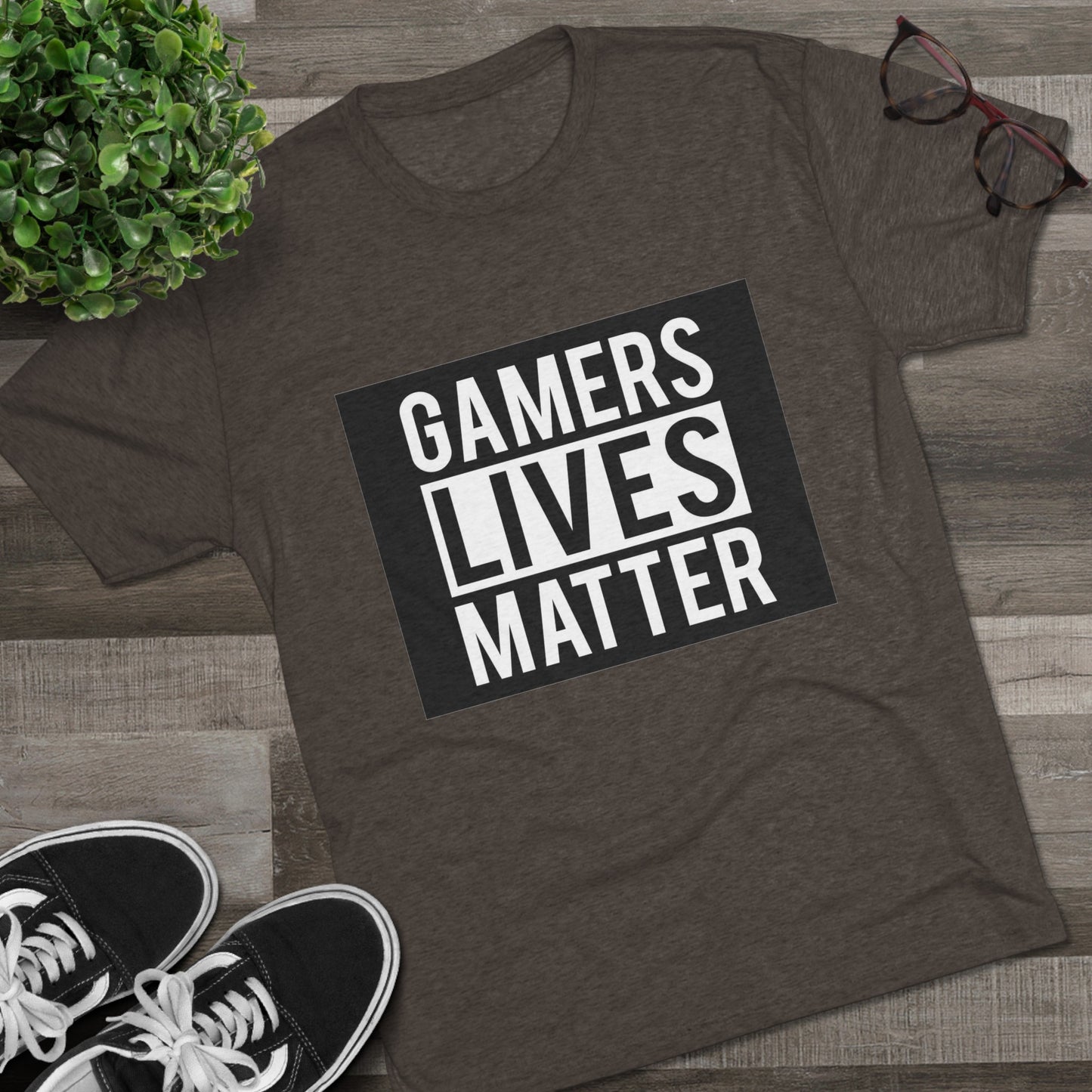 Gamers Lives Matter - Unisex Tri-Blend Crew Tee