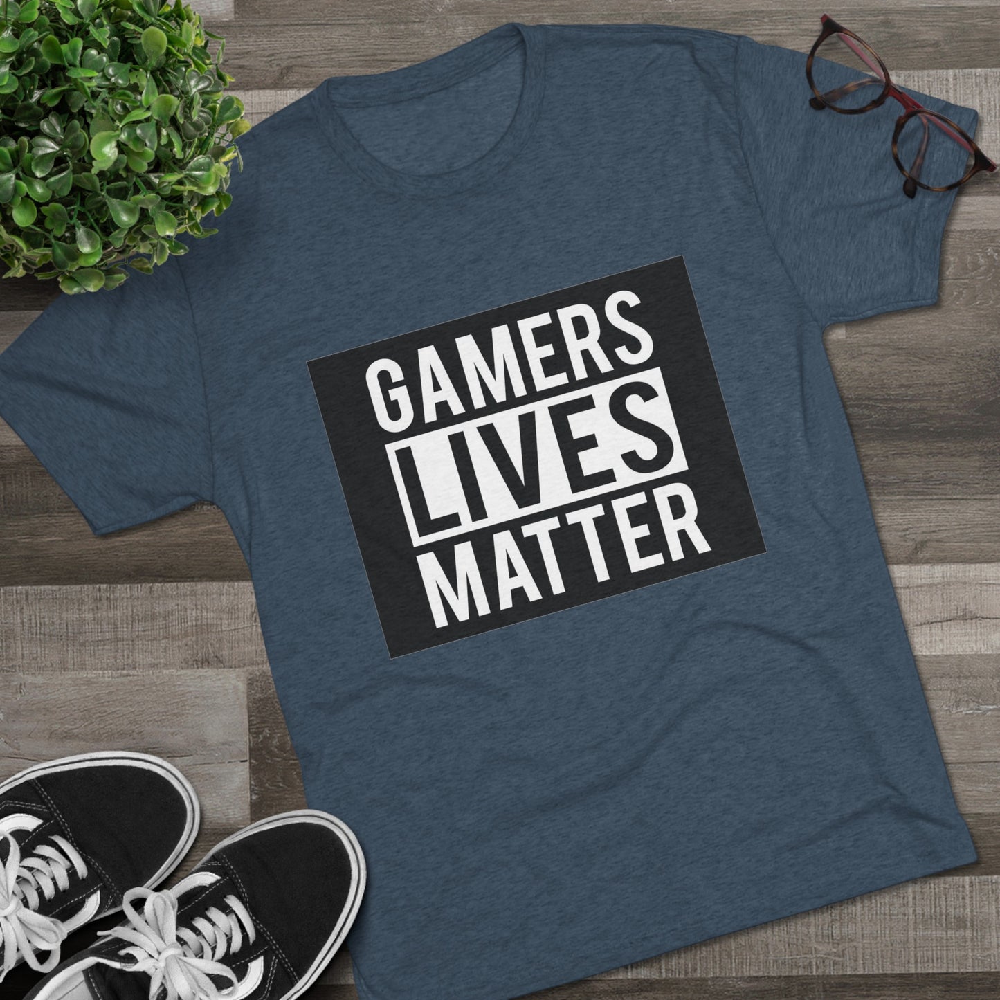 Gamers Lives Matter - Unisex Tri-Blend Crew Tee