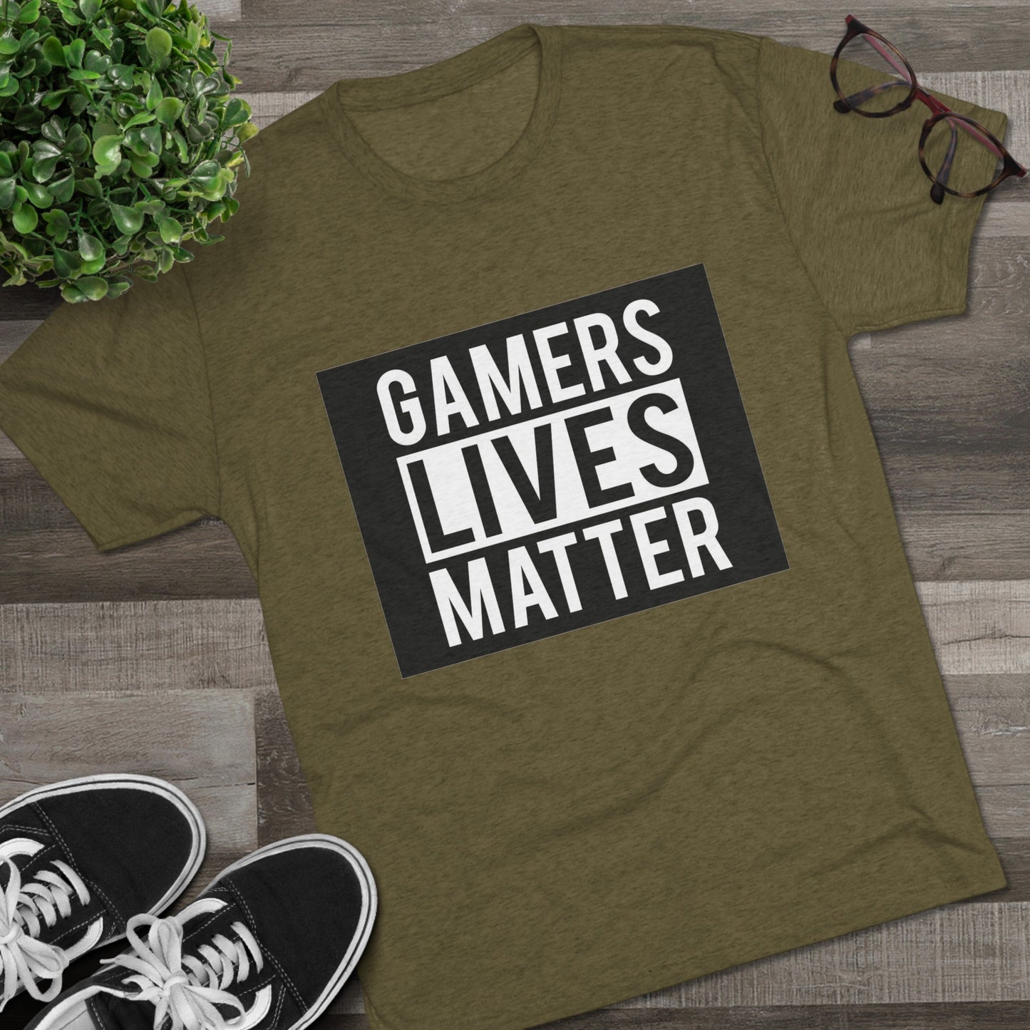 Gamers Lives Matter - Unisex Tri-Blend Crew Tee