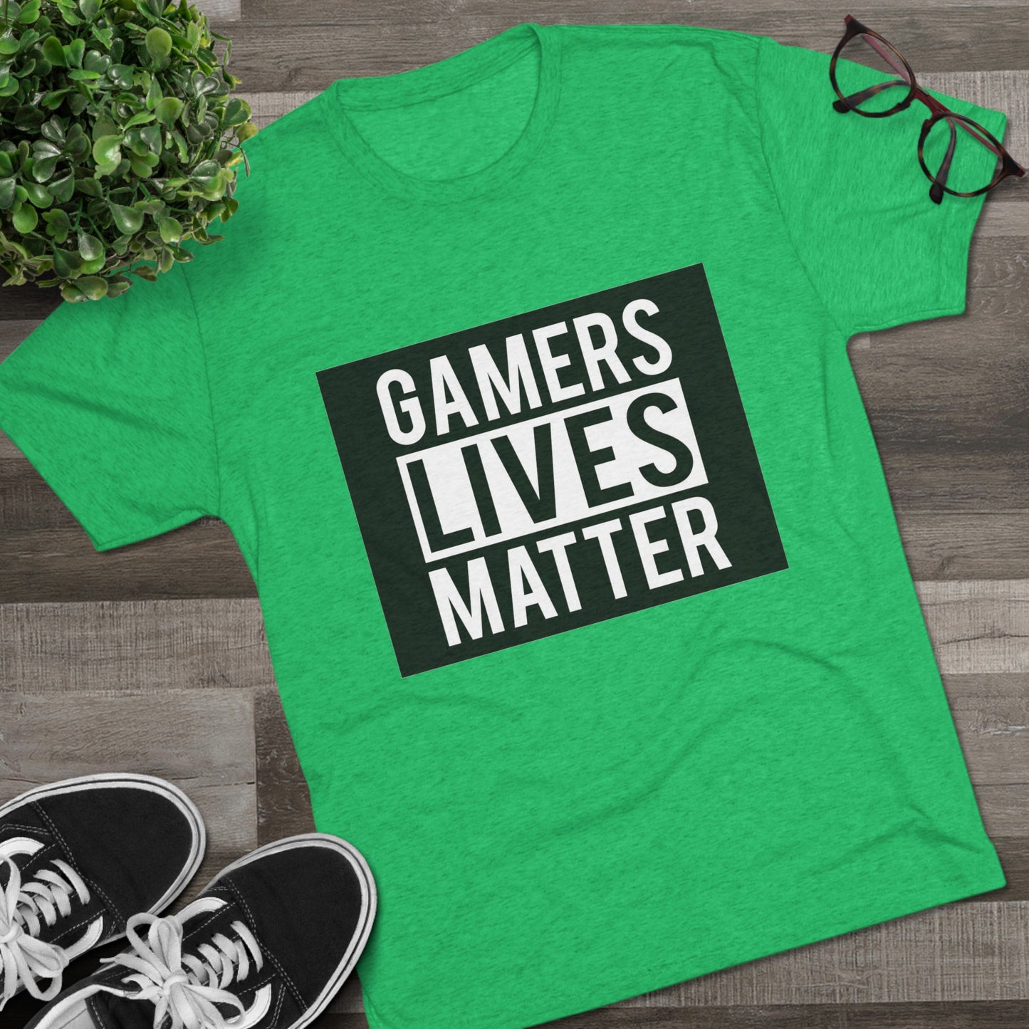 Gamers Lives Matter - Unisex Tri-Blend Crew Tee