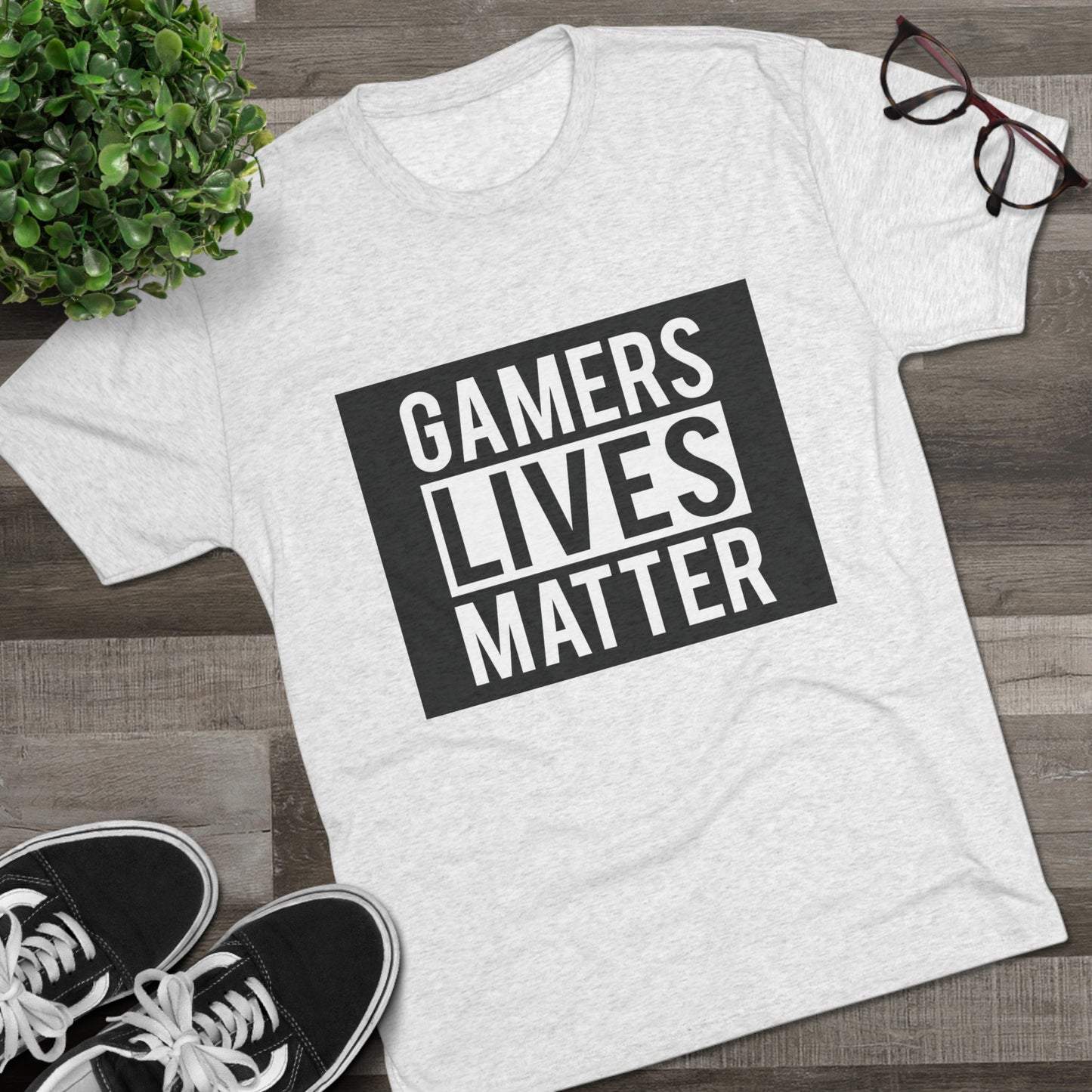 Gamers Lives Matter - Unisex Tri-Blend Crew Tee