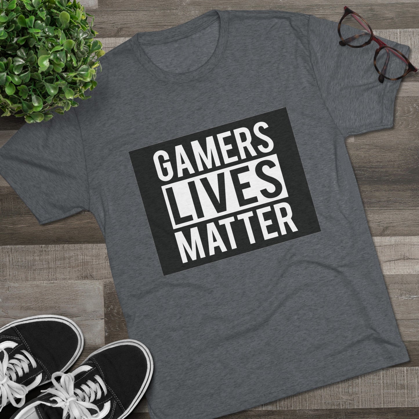 Gamers Lives Matter - Unisex Tri-Blend Crew Tee